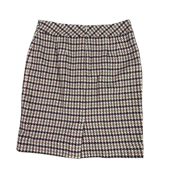 Talbots Plaid Wool Blend Skirt 6P - Picture 3 of 7